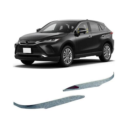 2* Steel Chrome Rearview Mirror Stripe Cover For Toyota Harrier Venza 2020-2021