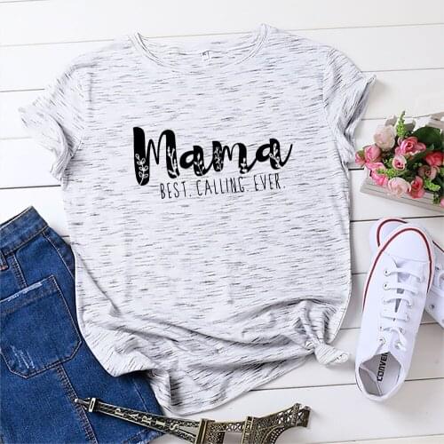 2021 Women Fashion Clothing Graphic Tee Mama Plus Size Mujer Grunge Tops Harajuku Summer COTTON Shirts for Women Oversized Tops