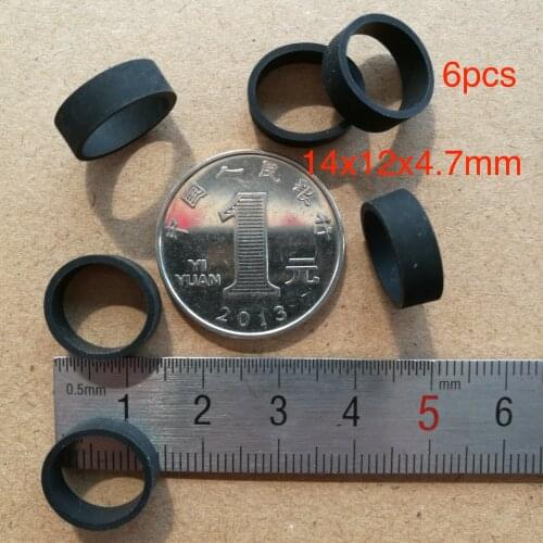 6pcs 14*12*4.7mm wheel shock absorber for belt pulley cassette deck audio pressure recorder cassette pinch roller Stereo player