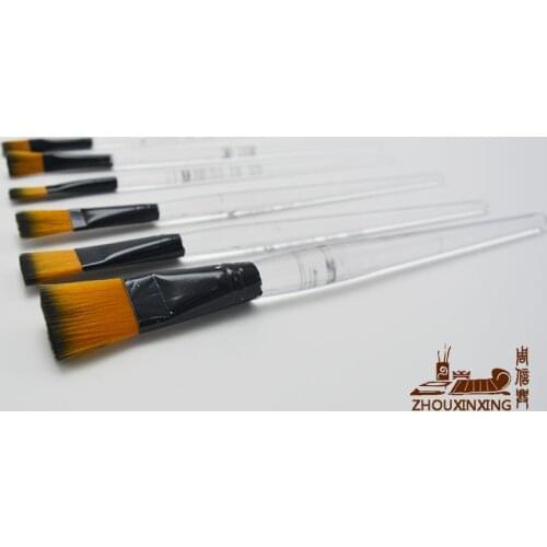 6pcs/Set imported nylon rod transparent gouache brush painting pen Art Supplies Student Stationery art supplies