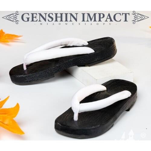 Anime Genshin Impact Kiryu Kazuha Cosplay Shoes Clog Halloween For Men Women New Hot Game