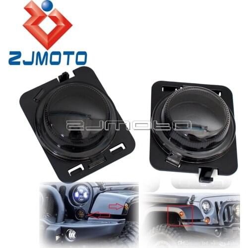 Car Accessories ABS Plastic Wheel Eyebrow Turn Light Cover Custom For Jeep Wrangler 2007-2016 Turn Lamp Protection Fairing