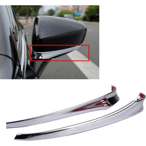 Car Styling Side Door Rearview Mirror Rear view Protector Cover Trim Strip Molding For Mazda 6 Atenza 2014 2015 2016