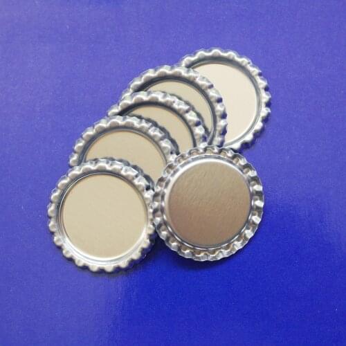 Free Shipping 1000pcs Color 1 inch Flattened Chrome Bottle Caps Made Of Tinplate For DIY Hair Bows Crafts Jewelry Pendants