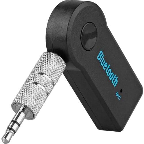 Bluetooth Earphone Wireless Adapter Receiver Headset Microphone Micro Headphone Black for Smartphone Car Home Music