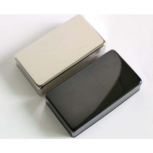Electric Guitar Parts 2pcs/pack black color Nickel silver humbucker guitar pickup cover in gold for hand made pickup kits