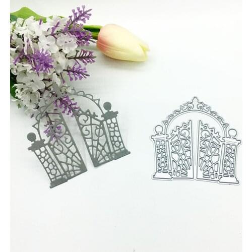 Julyarts Arch Gate Die Metal Cutting Die For DIY Scrapbooking Stencil Die Paper Embossing Card Making Craft Die Cut Troqueles