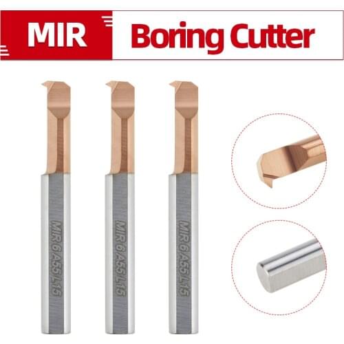 MIR Carbide Lathe Boring Cutter Coated Mini Internal Turing Tool Copying Small Hole MTR MQR MUR MPR MKR MNR MXR 4mm 5mm 6mm