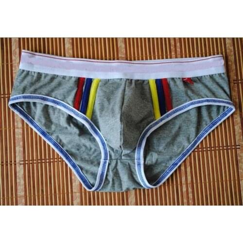 Hot wholesale lot free shipping men underwears mens cotton briefs underpants Pouch Enhancing Technology