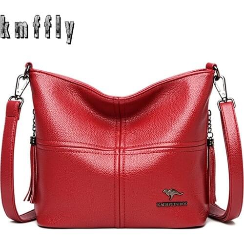 Fashion Female Soft Leather Luxury Handbags Women Designer Bags Woman Messenger Shoulder Crossbody Bag For Women 2020 Sac A Main