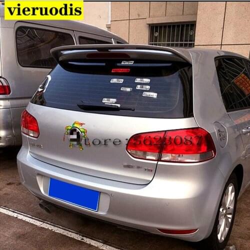 ABS Plastic Material Unpainted Color Rear Trunk Wing Lip Spoiler Car Accessories For Volkswagen VW Golf 6 2010 2011 2012 2013