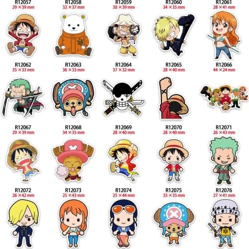 New 10pcs Japan Anime Planar Resin Cartoon Character Acrylic Charms Cabochon Printed for Keychain