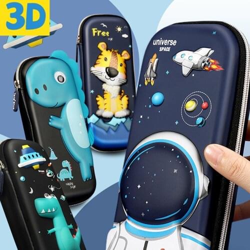 Fashion 3D Childrens Eva Pencil Case Cartoon Stationery Box Cute Animal Pen Bag Waterproof Pens Holders School Office Spplies