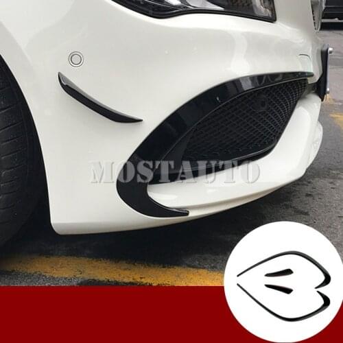 For Benz CLA C117 W117 ABS Front Bumper Spoiler Air Vent Cover Trim 2016-2019 Car Accessories Interior Car Decor Car Trim