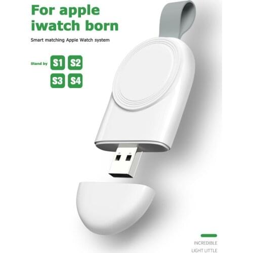 2W Portable Wireless magnetic Charger for Apple Watch S 1 2 3 4 5 Mini Fast Charging Dock Adapter for Smart Watch Charging Base