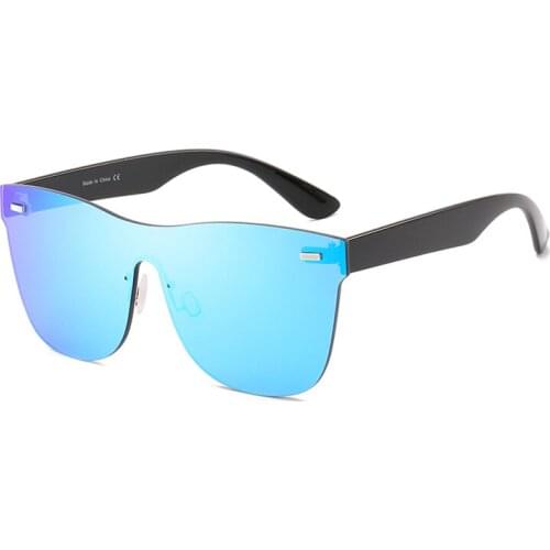 Oversized Sunglasses Women Rimless One-piece Goggle Large Face Decoration Female Sun Glasses Vintage Retro Brand Designer Uv400