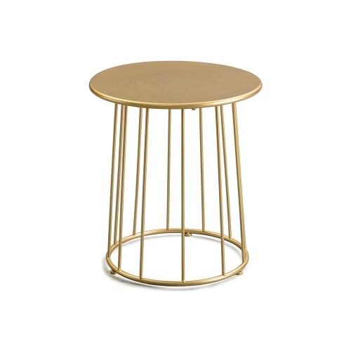 Modern creative American iron fashion sofa cabinet mobile small coffee table side table yellow corner table