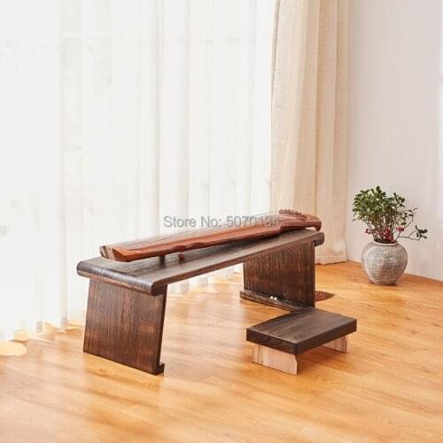 Antique Wooden Piano Table With Folding Legs Rectangle Tea & Coffee table Paulownia Wood Traditional Furniture Living Room