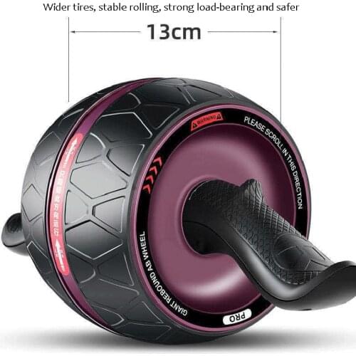 Abdominal Muscle Trainer Ab Roller Abdominal Wheel Home Training Gym Fitness Equipment Roller Automatically Rebounds No Noise