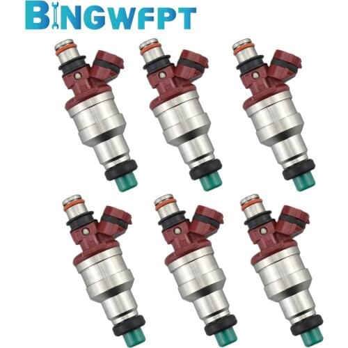 6PCS Car Nozzle For Toyota 4Runner 89-95 Pickup 89-95 2.4L Fuel Injector Nozzle 23250-35040 2325035040 23209-35040 2320935040