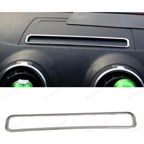 Car styling Stainless Steel Navigation Screen protection decorative panel cover trim Frame for Audi A3 Hatchback Sedan