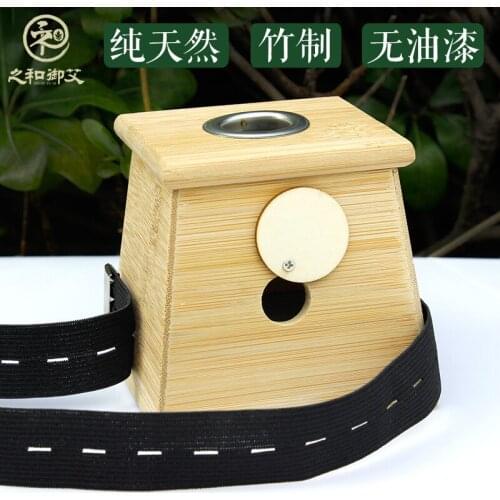 Single hole bamboo moxibustion box monocular moxibustion massage quipment SZ