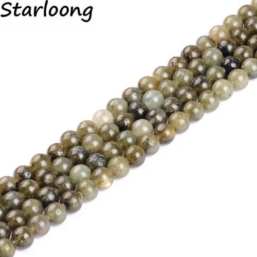 High quality natural stone beads Labradorite Moonstone round loose Beads 15" strand 4 6 8 10 12mm DIY Jewelry Making bracelet