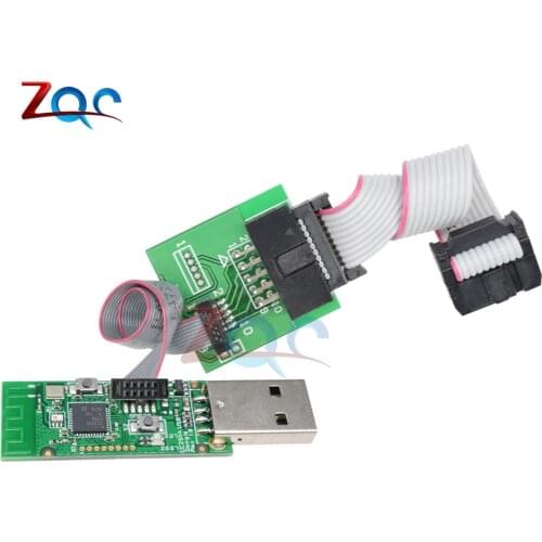 CC2531 CC2540 Zigbee Sniffer Wireless Board Bluetooth BLE 4.0 Dongle Capture Module USB Programmer Downloader Cable Connector