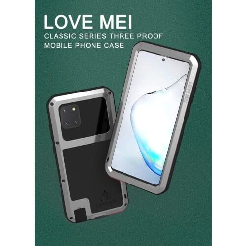 For Samsung Galaxy Note 10 Lite Case Love Mei Powerful Metal Armor Shock Dirt Proof Water Resistant Cover Case For Note 10 Lite