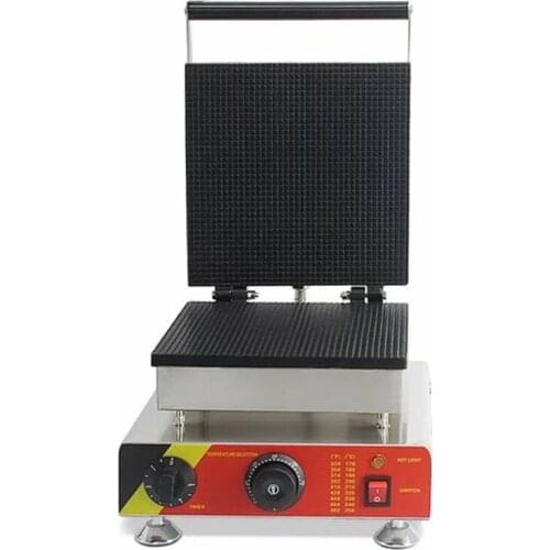 Electric nonstick square ice cream cone pan waffle iron maker