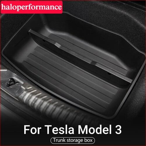 Haloperformance Model3 TPE car waterproof and tasteless trunk storage box Upper and lower layers For Tesla Model 3 Accessories