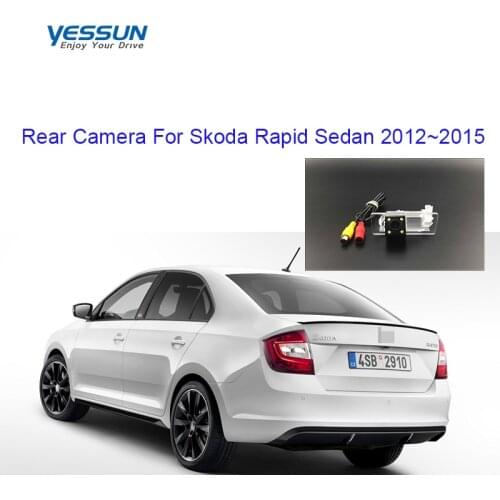 Yessun License plate rear camera For Skoda Rapid Sedan 2012~2015 Rear View camera Parking Assistance camera
