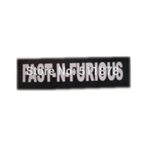 4" FAST N FURIOUS Logo TV MOVIE Series Costume Biker Vest Badge Embroidered Emblem punk applique iron on patch
