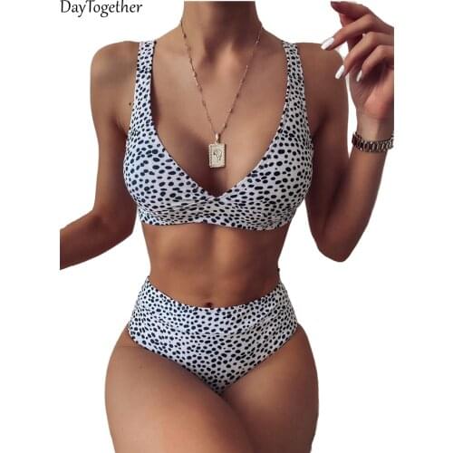 Summer Sexy Womens Swimsuit Color Blue Green High Waist Bikini Theres Bra Set Female Swimwear 2 Pieces