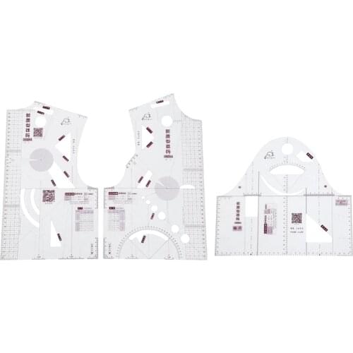 1:1 Fashion Cloth Design Ruler Crop Mold School Student Teaching Apparel Drawing Template Garment Prototype Ruler