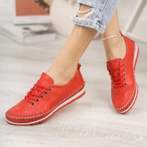 Womens Genuine Leather Ballerina Orthopedic Outcrops Padded Thermo Soles Low Heels Flat Shoes Ladies Fashion 2021 Slimming