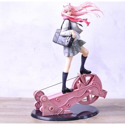 DARLING In The FRANXX 02 Zero Two School Uniform Ver. PVC Figure Doll Anime Model Toy