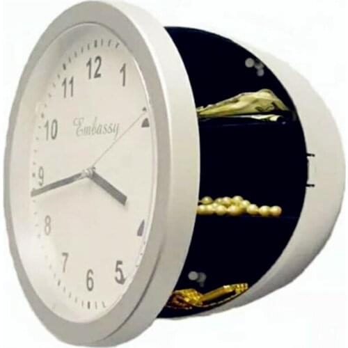 Wall Clock Safe Box Creative Vintage Hidden Secret Storage Box for Cash Money Jewelry Home Office Security Clock Style Safes