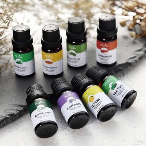 Essential Oils Set Pure Aromatherapy Essential Oil Kit with Premium Quality 8 x 10ml Lavender Rose Tea Tree Oil