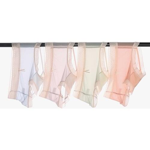 The New Lady Ultra-thin Panties Ice silk Underwear For Woman Sexy Lace Lingerie Briefs Female Lingerie Comfort Women Underwear