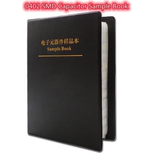 0402 SMD Capacitor Sample Book 80valuesX50pcs=4000pcs 0.5PF~1UF Capacitor Assortment Kit Pack