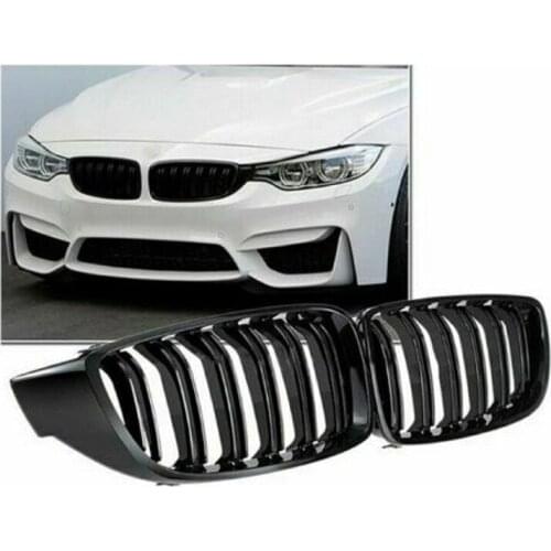 Front Bumper Hood Kidney Grille Double Lines Fit For BM W Car F32 F33 F36 4 Series 2013-2016