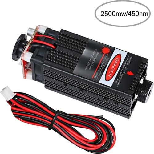 Professional Laser Head Laser Module 500mw / 405nm 500mw/ 2500mw/5500mw Focusable for CNC Engraving/ Laser Engraving