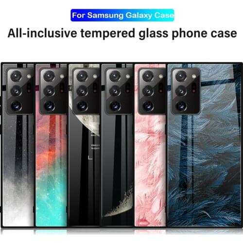 Shockproof Phone Case For Samsung Galaxy S20 FE S21 Plus Full Cover Glass Case For Samsung S20 S21 Note 20 Ultra Back Coque