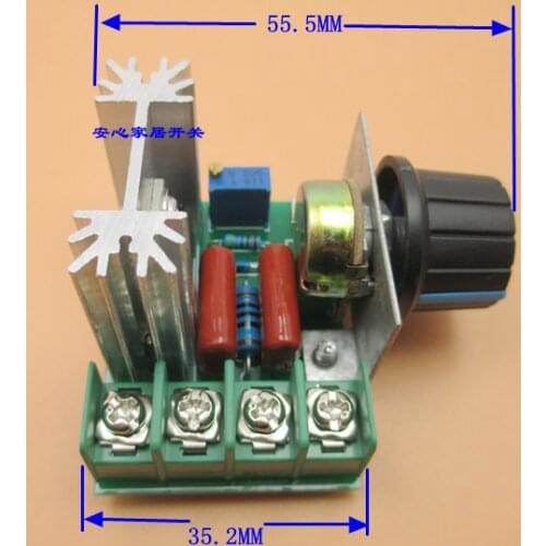 2000W High power regulation temperature / speed / voltage switch Imported thyristor dimmer Resistance switch Potentiometer