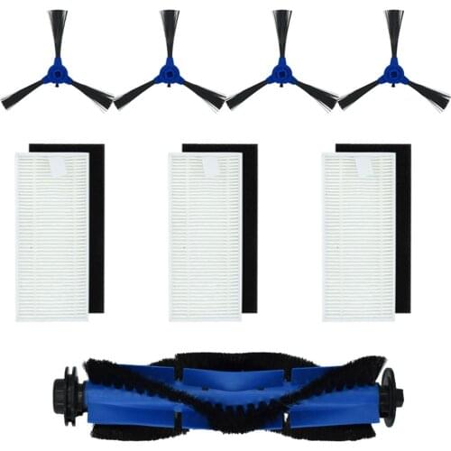 8Pcs/Set Roller Brush Filter Side Brush For Eufy RoboVac 11S RoboVac 30 RoboVac 30C Robot Vacuum Cleaner Replacement Accessories
