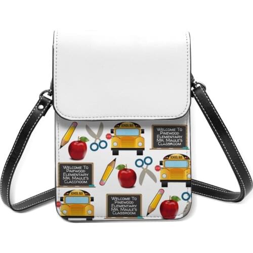 Teacher Shoulder Bag Office Woman Mobile Phone Bag Gift Vintage Leather Bags