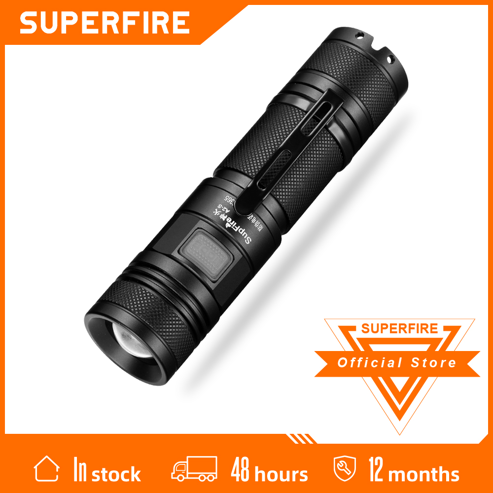 SupFire A2-S Cree xhp50 15W Ultra Bright LED flashlight Zoomable Rechargeable Camping Fishing Hunting Lantern Waterproof Torch