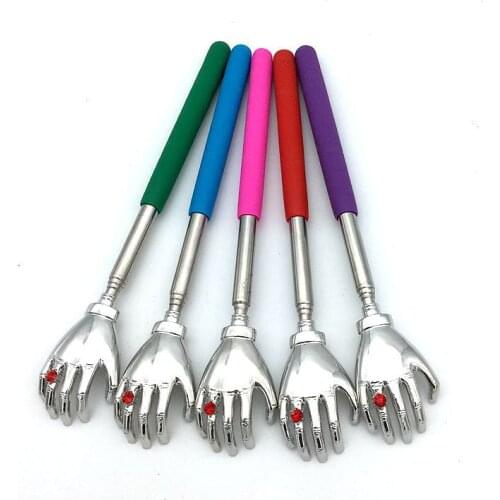 1pcs Back Scratcher Telescopic Scratching Extendable Massage Tool Scratchback Health Care Product Color Random