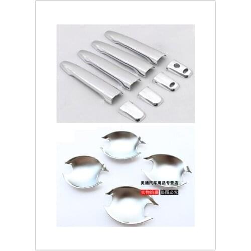 High-quality ABS Chrome Car Outer Door Handle Cover Door Bowl Protection Covers Sticker For Mitsubishi ASX 2013-2018 Car Styling